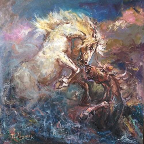 Fly of horses